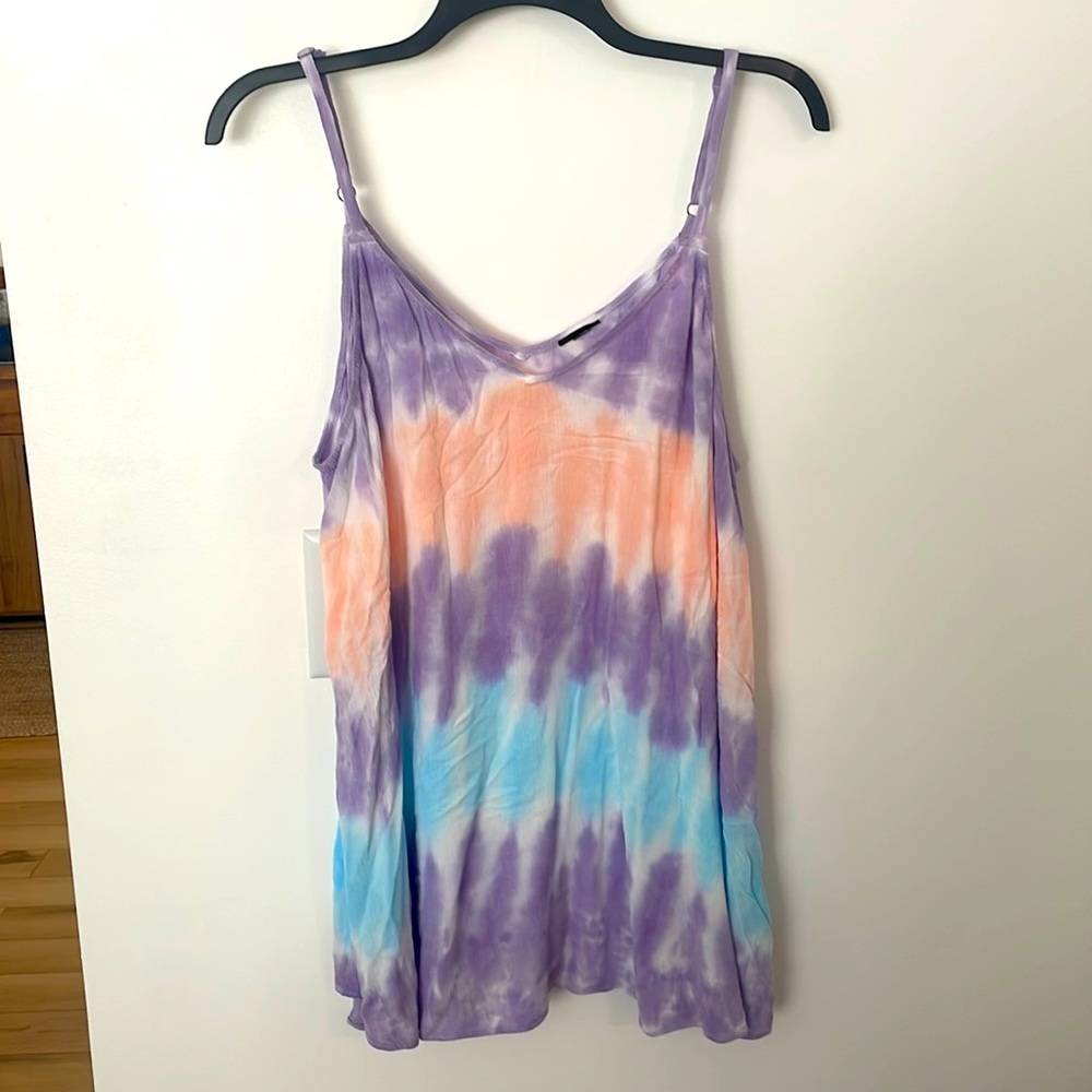 Torrid Gauzy Tie Dye Flowy Top